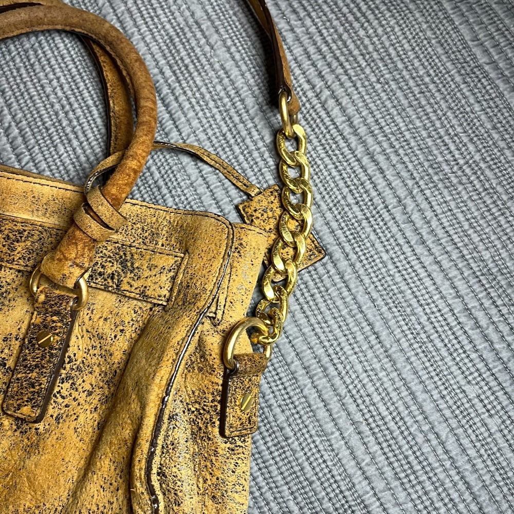 Michael Kors East West Hampton Tote Bag MK Signature Canvas Brown Shoulder Bag - Picture 4 of 10